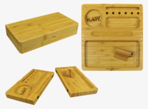 Raw Backflip Tray - Box Wood Rolling Tray