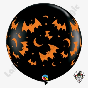 36" Flying Bats And Moons Balloons (2 Ct) - Mylar Balloons