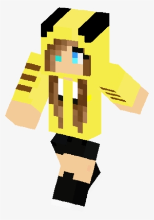 Pikachu Girl Edited Skin - Skin De Minecraft Pikachu
