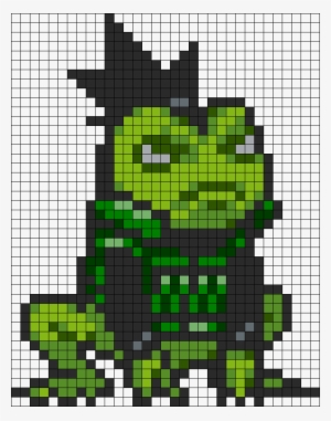 Nara Shikamaru Frog Mode Sprite Perler Bead Pattern - Hero Pixel Art Templates