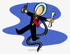 Business Spaceman Royalty Free Vector Clip Art Illustration - Royalty Payment