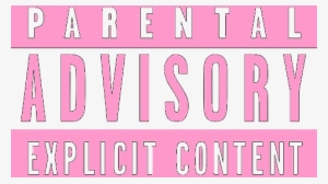 Party Tattoo'd - Parental Advisory Red Png