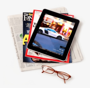 Open Magazine On Table