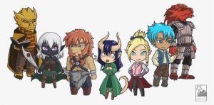 D&d Team - Chibi Style - Chibi Dungeons And Dragons