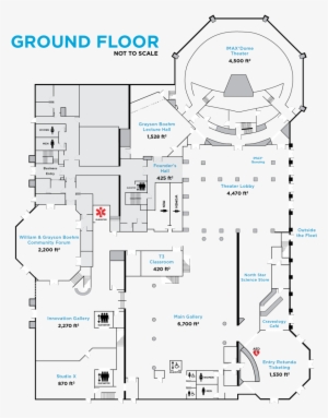 Fleet Science Center Ground Floor - Diagram Transparent PNG - 946x1200 ...