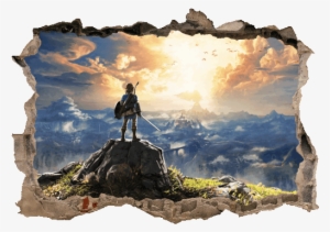 The Legend Of Zelda Pared Rota Vinilo Impreso - Nintendo Switch - Legend Of Zelda: Breath