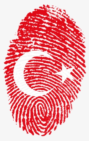 Travel, Turkey Flag Fingerprint Country Pride Iden - Turkish Flag Fingerprint