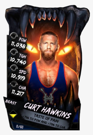 Supercard Curthawkins S3 Hardened Smackdown 9531 Supercard - Wwe Supercard Beast Cards