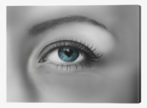 Blue Eye With Pupil Like / Realistic Sketch On Tablet - Eye