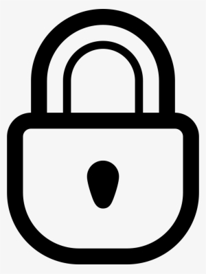 Encryption Png Pic - Lock Drawing Black And White