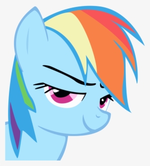 Rainbow Dash Cool Face - My Little Pony Rainbow Dash's Face