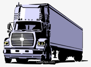 Transporte Por Caminhão Livre De Direitos Vetores Clip - Long Haul Truck Clipart