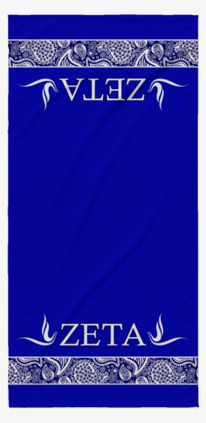 Zeta Phi Beta Polycotton Towel - Funny