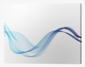 Abstract Background With Blue Smoke Wave Canvas Print - Fractal Art