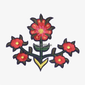 symmetrical flower pattern embroidery patch - déguisement vaiana fille fille enfant taille