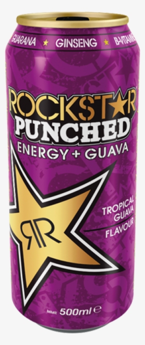 Rockstar Punched Energy Guava 05 Liter 2009 - Rockstar Energy Drink Fialový