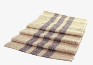 Blue Stripe Jute Runner
