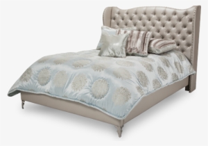 Hollywood Loft Frost White Queen Upholstered Bed - Hollywood Loft Frost Bed