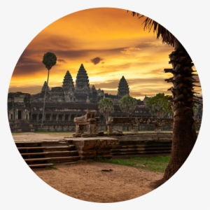 Angkor Wat - Sunset Di Angkor Wat