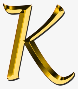 Capital Letter K Transparent Png Stickpng - Gold Letter K