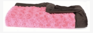 Cherry Blossom Swirl Chocolate Lush Blanket - Zoomie Kids Winters Lush Receiving Baby Blanket, Pink