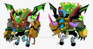 Omniversecheck Out This Cool Amalgamation Of All The - Fusiones De Ben 10000