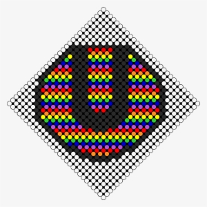 Ultra Rainbow Perler Bead Pattern / Bead Sprite - Circle