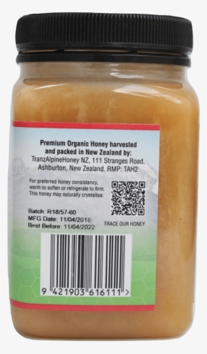 Tranzalpine 100% Organic Rata Honey, 500gm - Honey