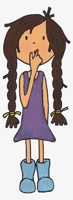 Thinking Katie Transparent - Cartoon