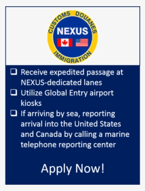 Nexus Logo And Benefits - Nexus Card Canada