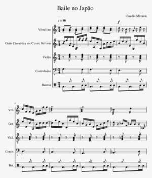 Baile No Japão Sheet Music Composed By Claudio Miranda - Sheet Music
