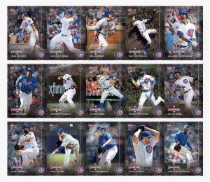 Artbb 16c2s 16tn Chc Sec1 - Chicago Cubs 2016 Topps Now Division Champions Complete