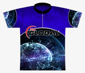 900 Global Planet Grid Dye Sublimated Jersey - Global Bowling Shirt