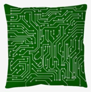 Circuit Board Vector Background Throw Pillow • Pixers® - Vector Graphics