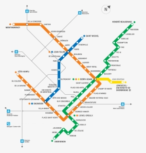Montreal Metro Interactive Map Stm - Orange Line Metro Montreal