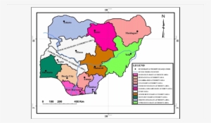 Map Of Nigeria Showing The Upper And Lower Niger River - Niger River