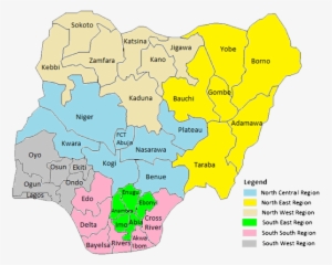 Nigeria-map - Nigeria Geo Political Zone