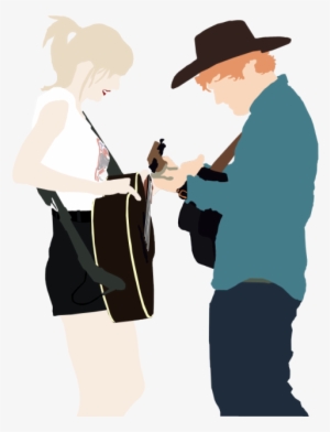 3/ Ed Sheeran With Celebrities - Ed Sheeran And Taylor Swift Drawing