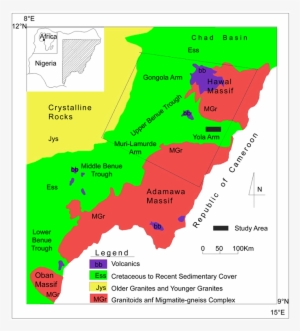 Regional Geologic Map Of Northeastern Nigeria [16] - Geology