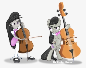 Vector-brony, Bow , Bowtie, Cello, Cello Bow, Cello - Octavia Pony
