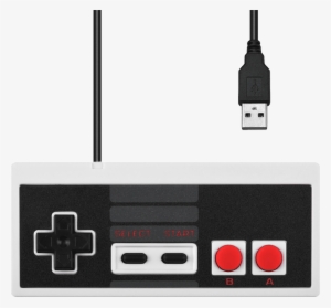 Nintendo New Classic Style Usb Controller Pc - Nes Controller Png