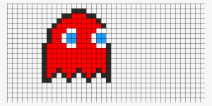 Pac Man Ghost Perler Bead Pattern / Bead Sprite - Pixel Art Pac Man