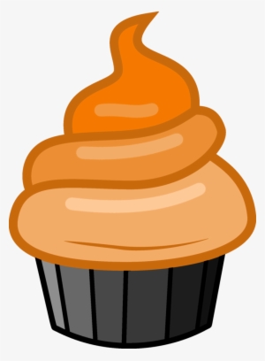 Orange Rainbow Cupcake By Magicdog93 Cupcake Png, Rainbow - Orange Cupcake Cartoon Png