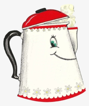 "coffee Is The Best Thing To Douse The Sunrise With - Vintage Coffeepot Clip Art