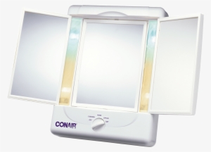 Two-sided Ligthed Makeup Mirror - Conair Illumina Triple Panel Mirror - Model Tm7 6261311
