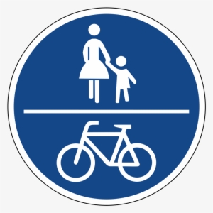 Sign For Bicycle Path In Germany - Bike Sign In Germany