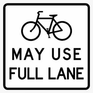 0372 May Use Full Lane - Bike May Use Full Lane Sign