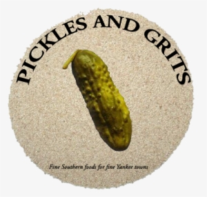 Pickles And Grits - Happy Pickle Oval Sticker