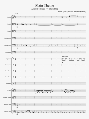 Main Theme Sheet Music Composed By Brian Tyler - Number