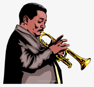 Trumpet Player Royalty Free Vector Clip Art Illustration - Trombettista ...